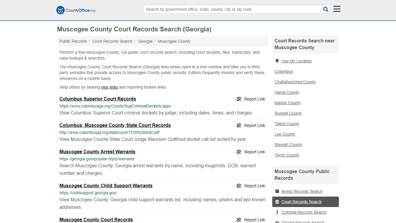Court Records Search - Muscogee County, GA (Adoptions ...